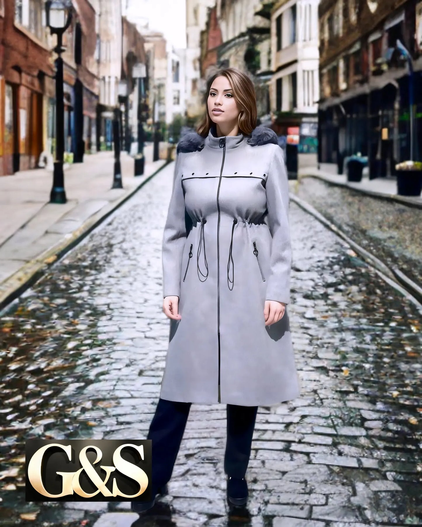 Model 1026 Women’s Coat - Front | Sami's Jackets