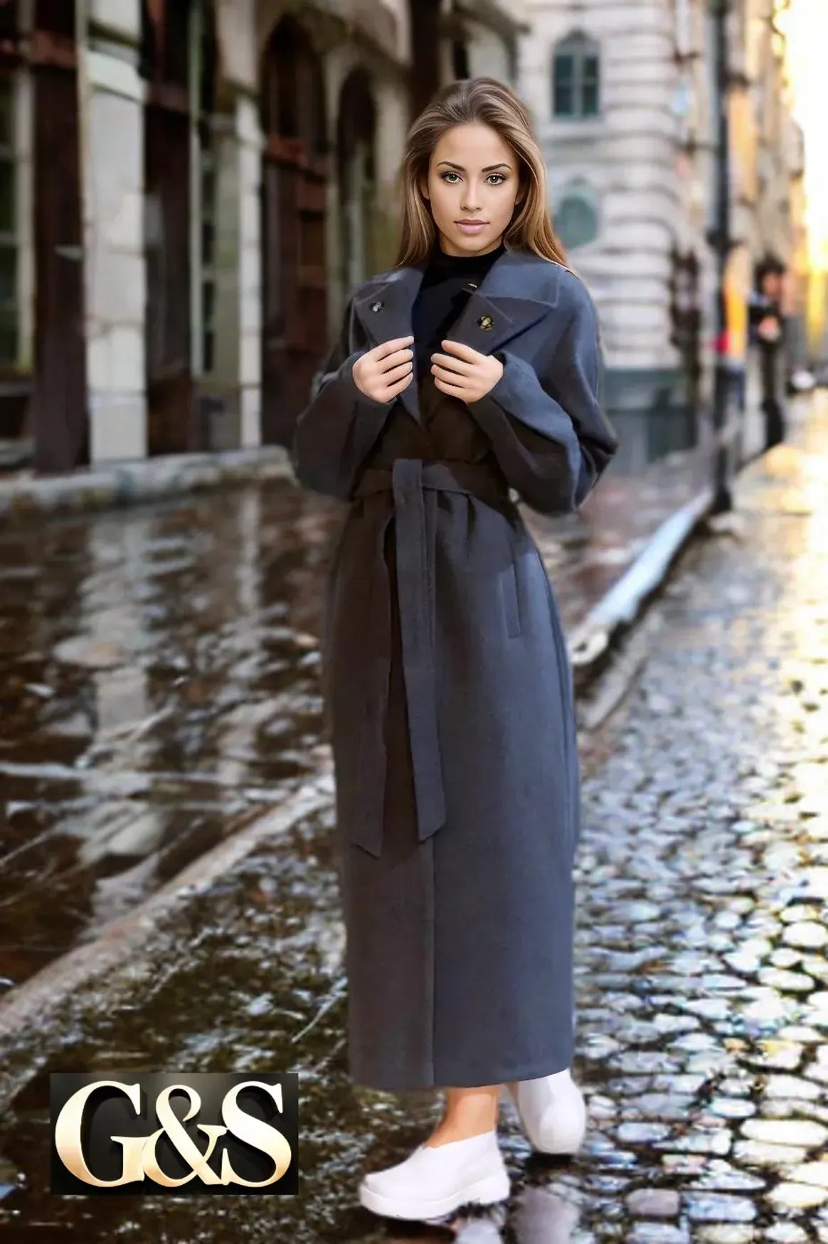 Model 1044 Women Long Coat - G&S