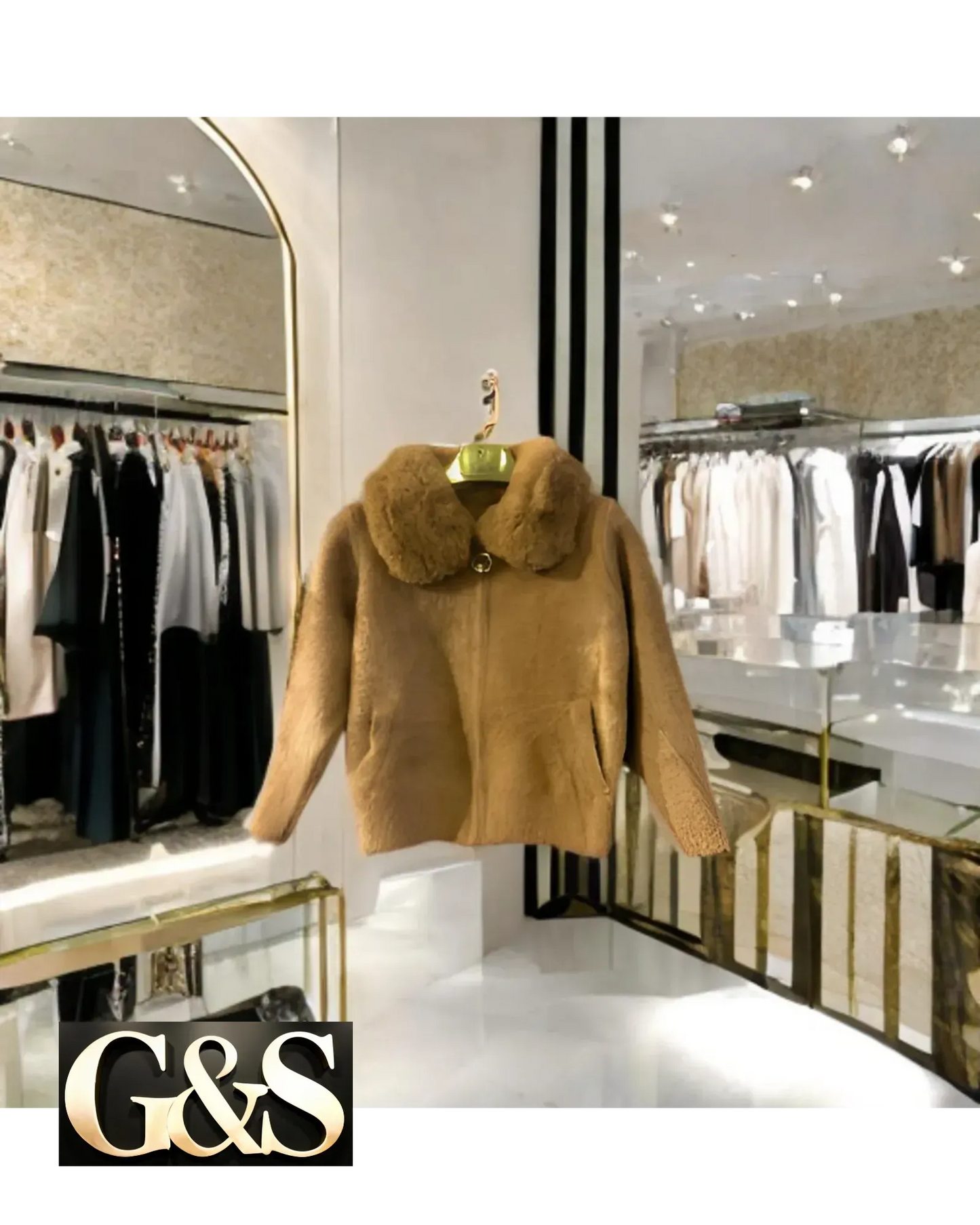 AC 896 Women’s Fur-Trimmed Wool and Polyester Tops - G&S