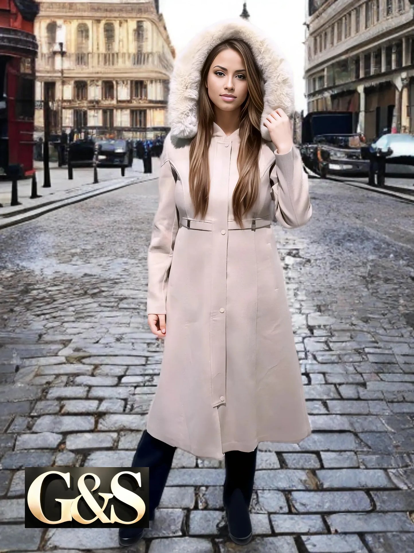 Model 1019 Women’s Coat - Back | Sami's Jackets