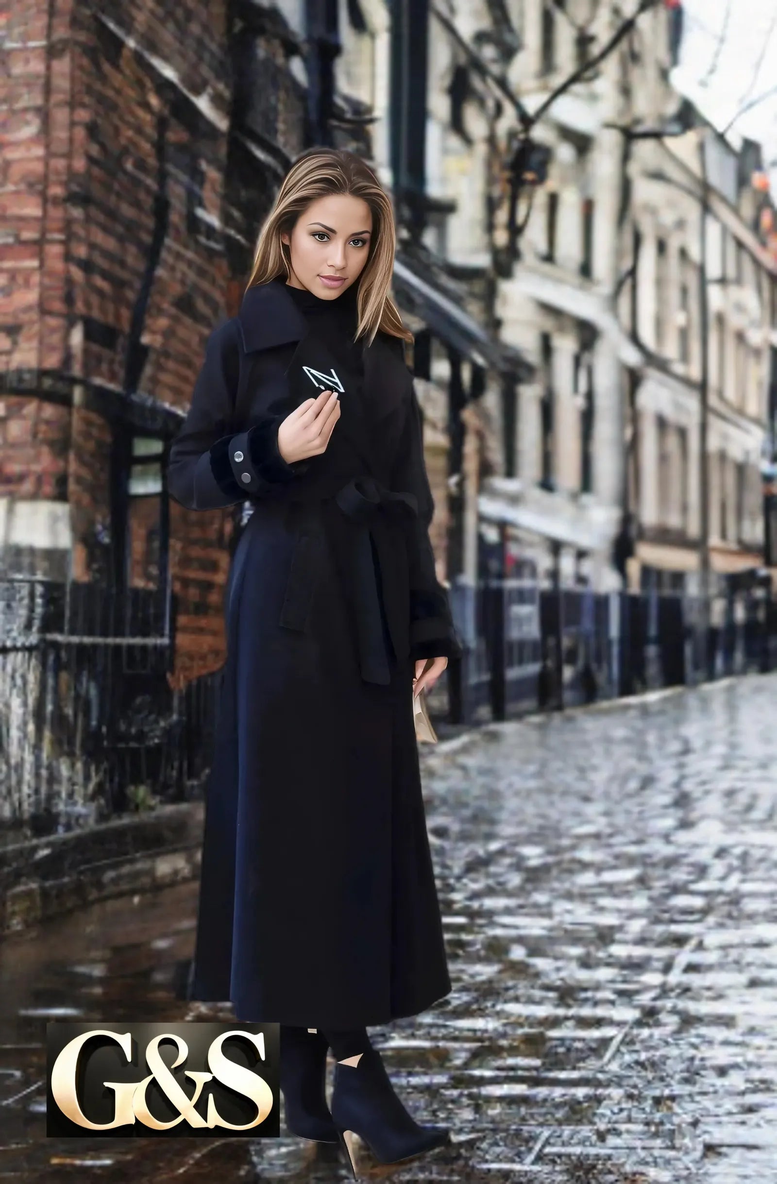 Model 1049 Women Long Coat - G&S