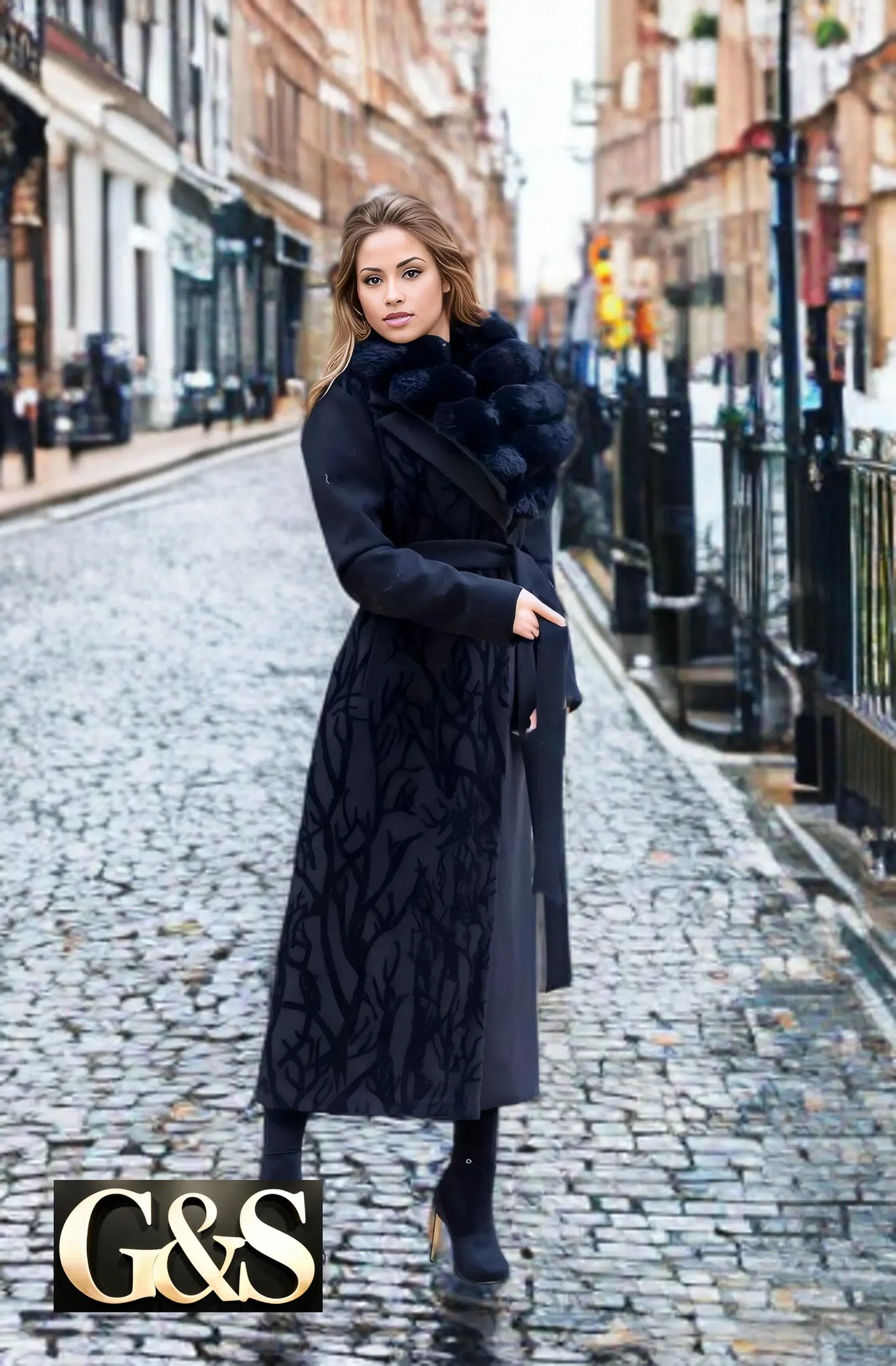 Model 1046 Women Long Coat - G&S