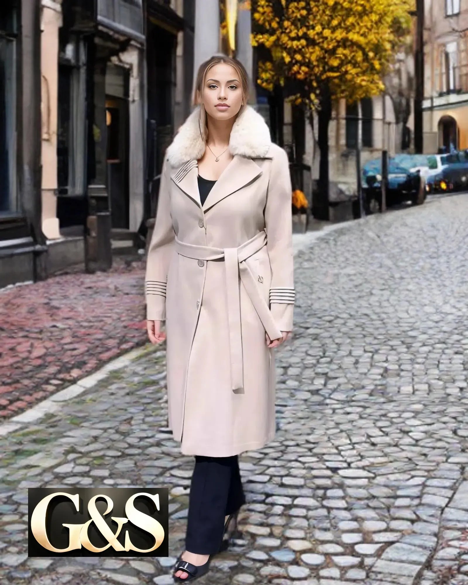 Model 1012 Women’s Coat - Side | Sami's Jackets