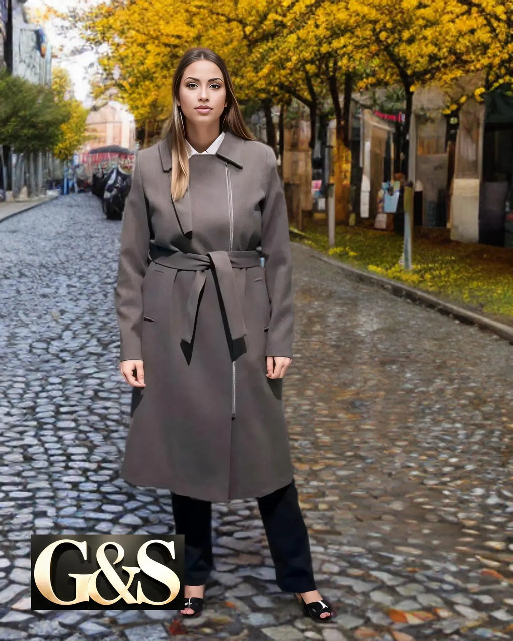 Model 1011 Women’s Coat - Front | Sami's Jackets