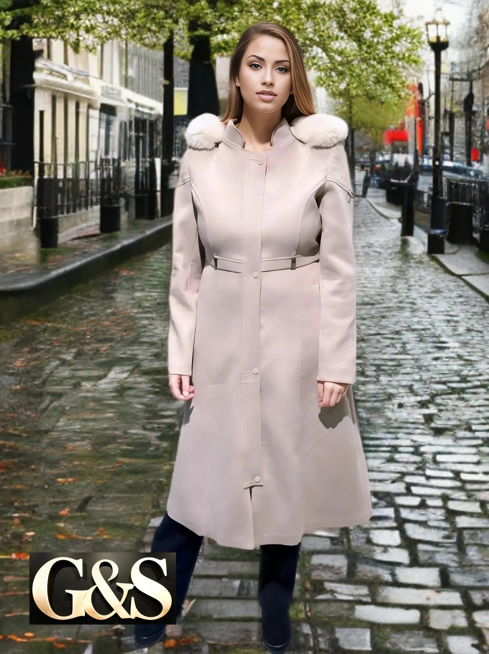 Model 1019 Women’s Coat - Front | Sami's Jackets