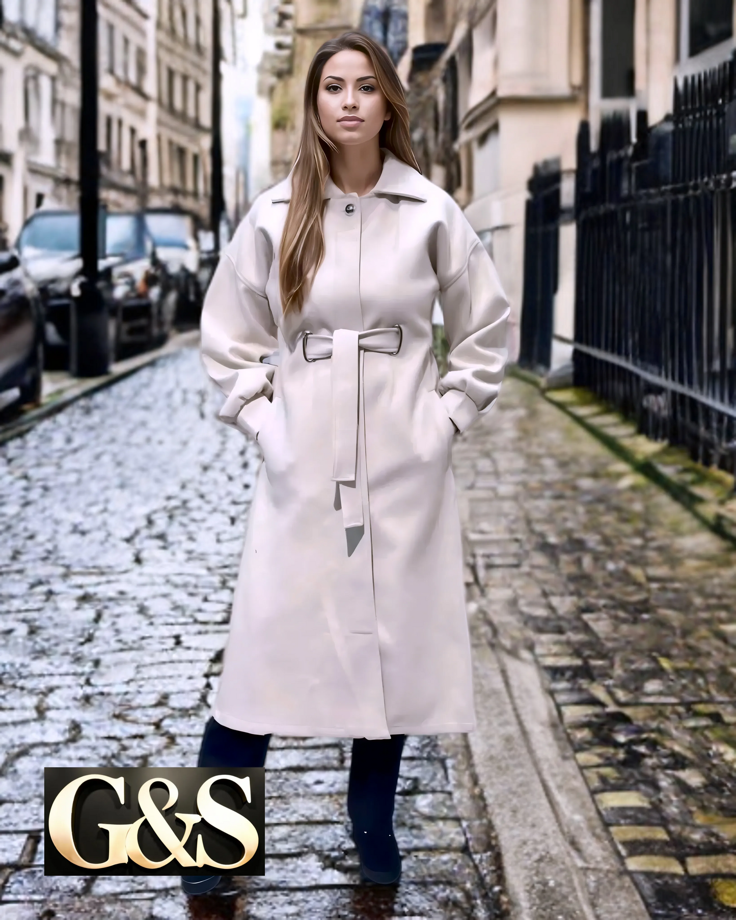 Model 1030 Women’s Coat Made From 100 Percent Polyester