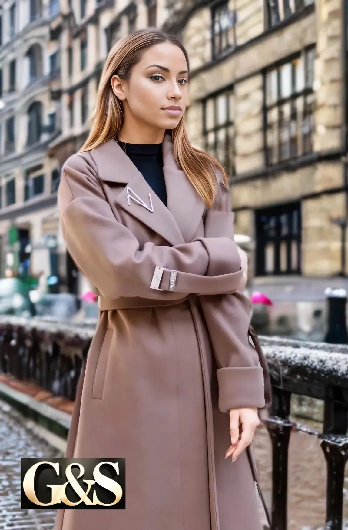 Model 1043 Women Long Coat - G&S