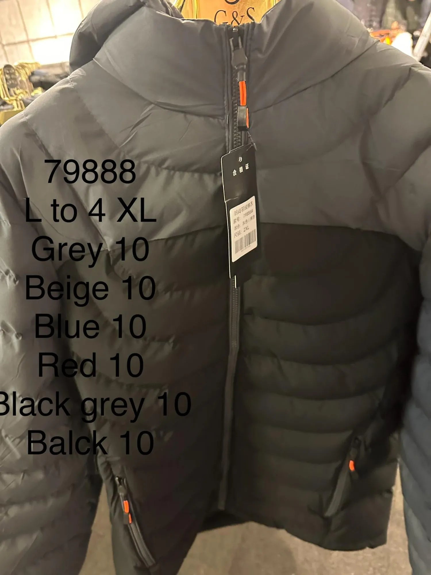 XL 79888 Men’s Puffer Jacket - G&S