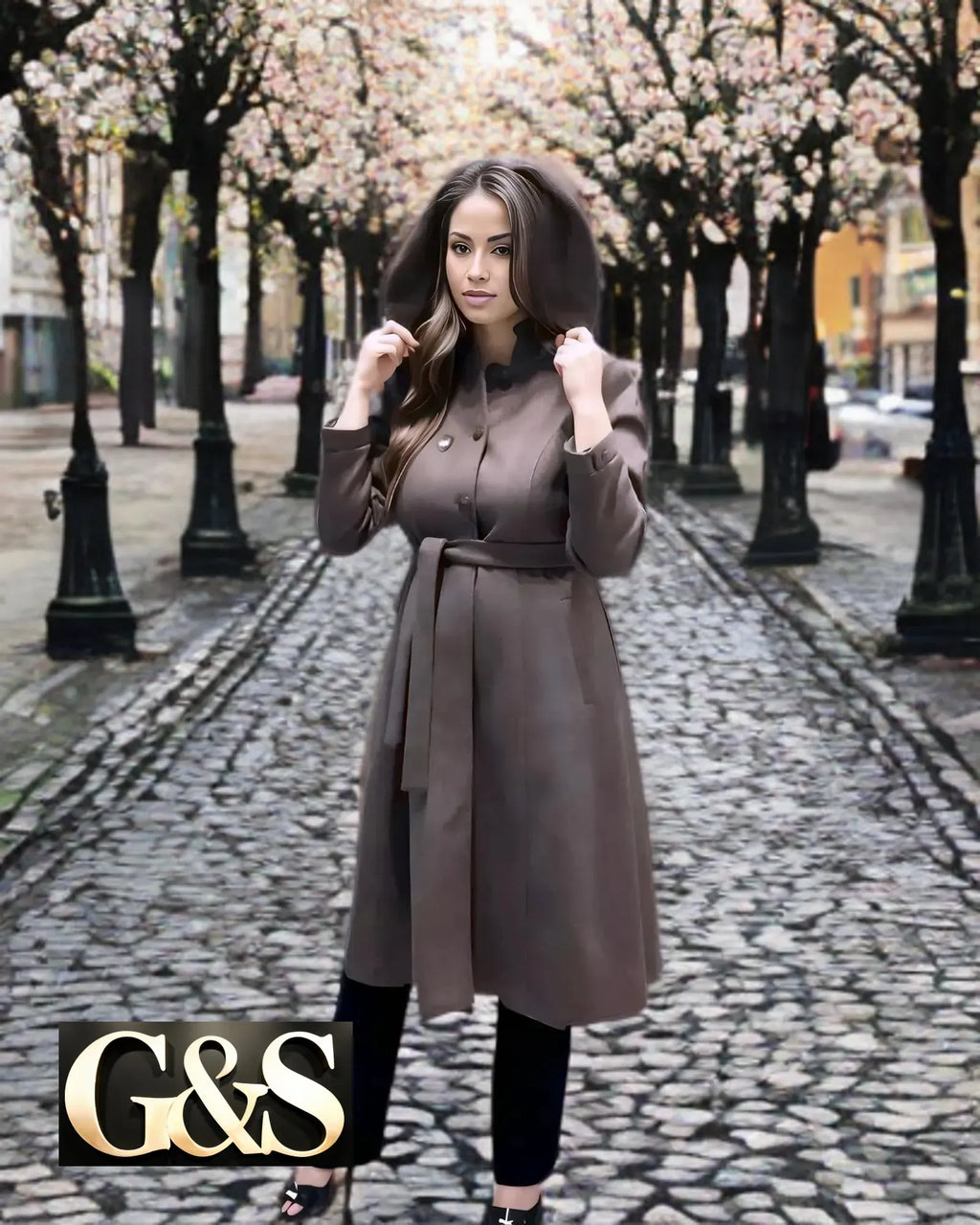 Model 1002 Women’s Coat - Back | Sami's Jackets