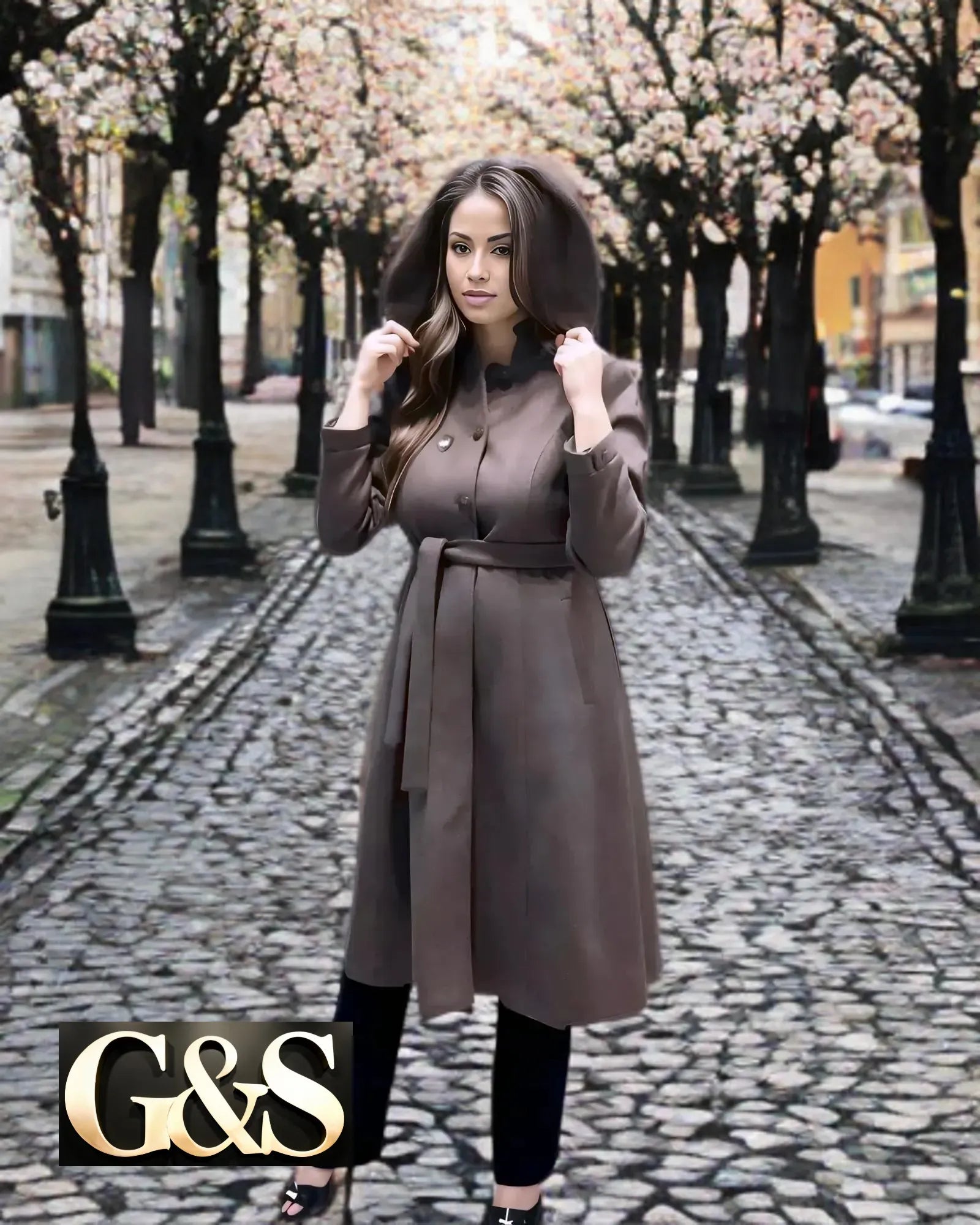 Model 1002 Women’s Coat - Back | Sami's Jackets