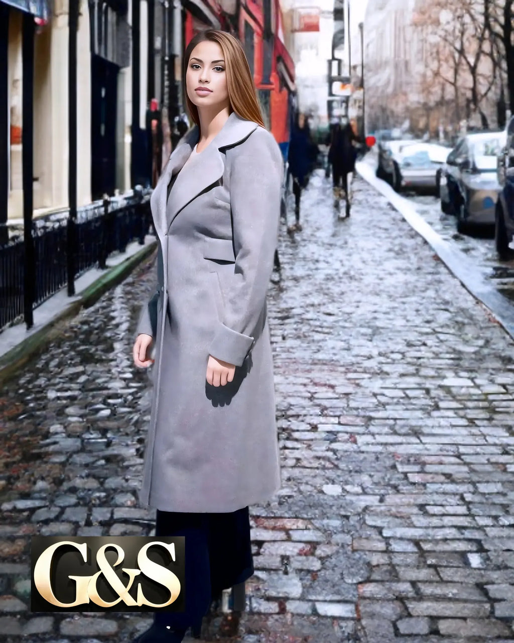 Model 1028 Women’s Coat - Side | Sami's Jackets