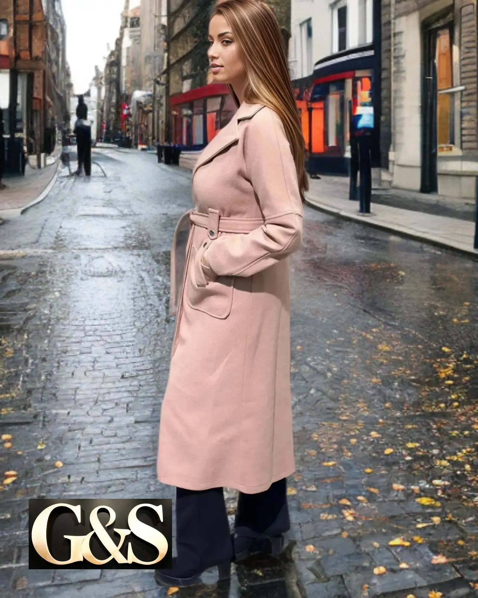 Model 1034 Women’s Coat Made From 100% Polyester - Detail 1 | Sami's Jackets