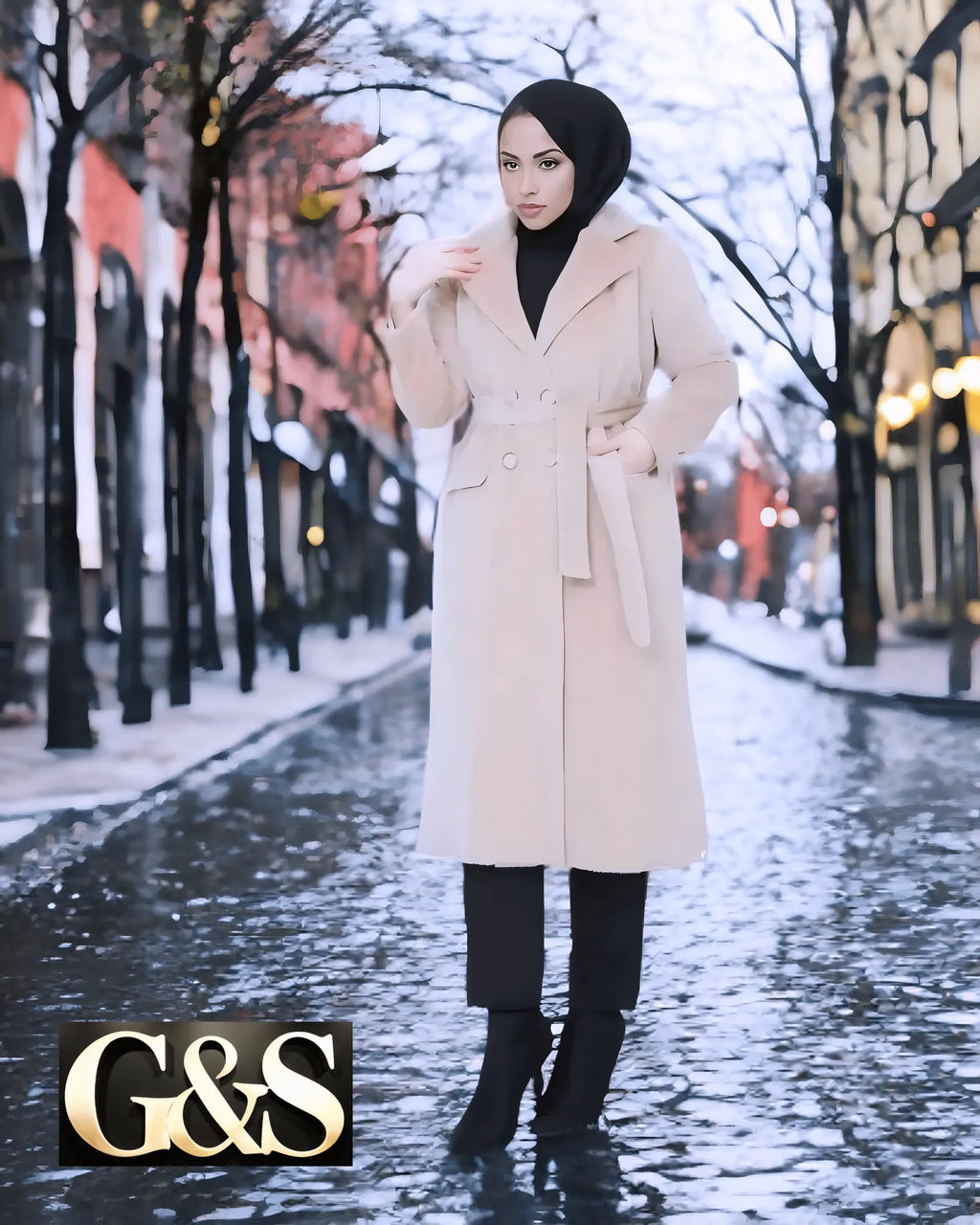 Model 1021 Women’s Coat - Side | Sami's Jackets