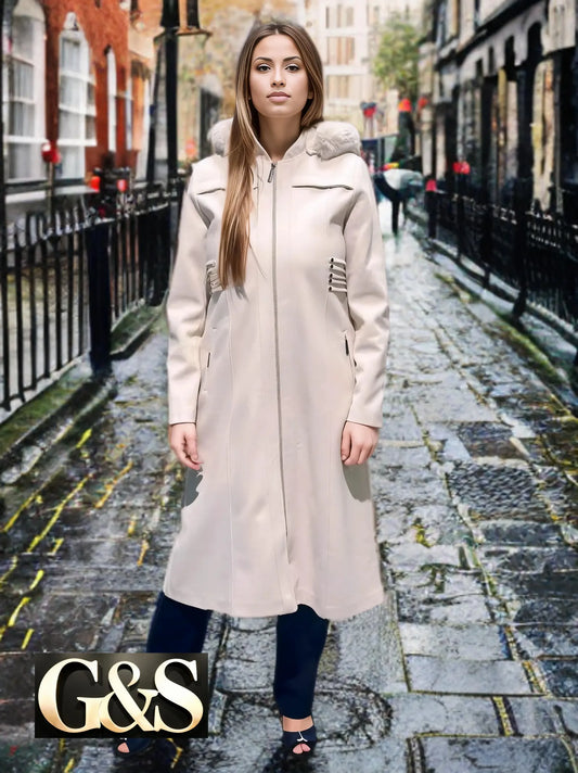 Model 1022 Women’s Coat - Back | Sami's Jackets