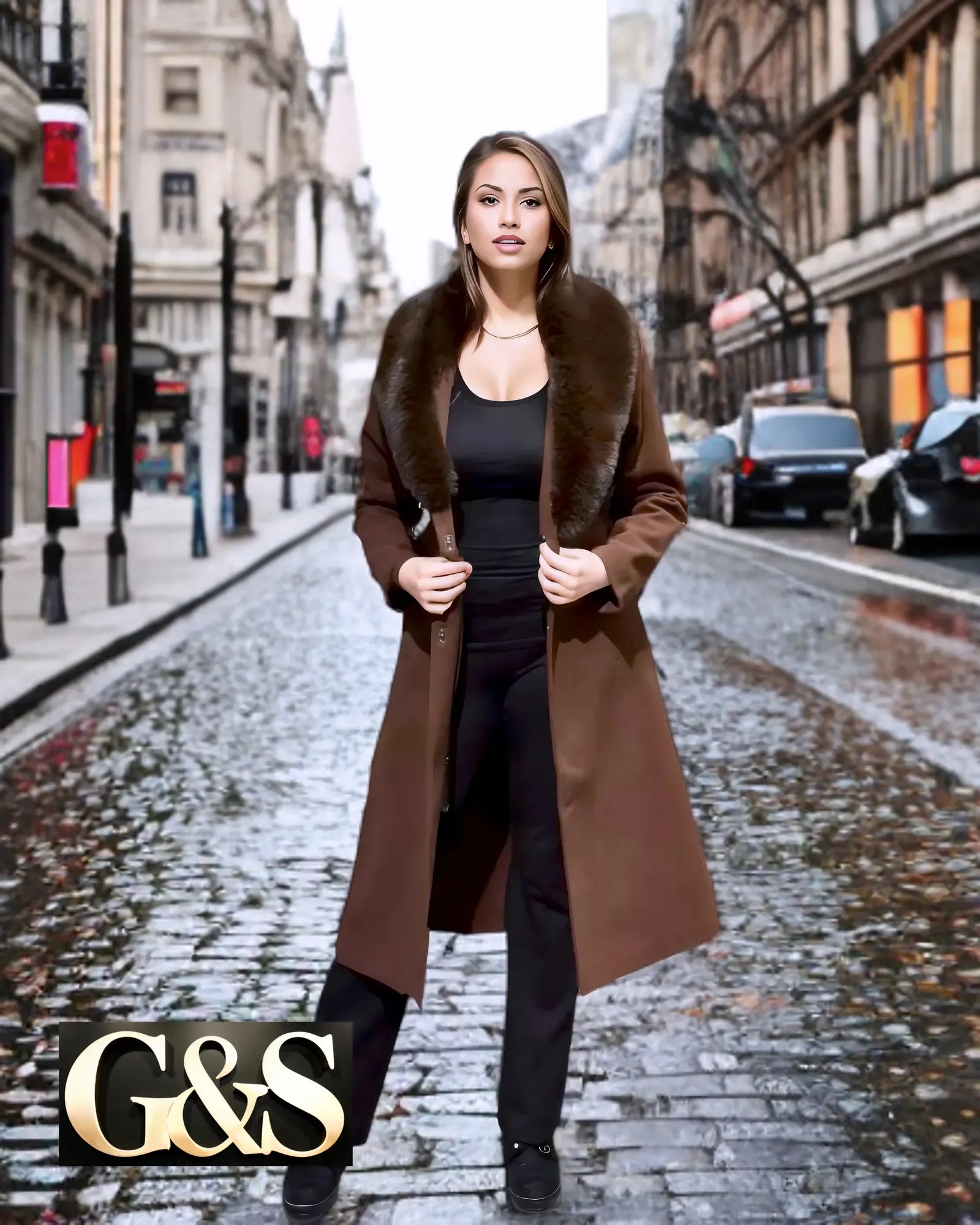 Model 1023 Women’s Coat - Side | Sami's Jackets
