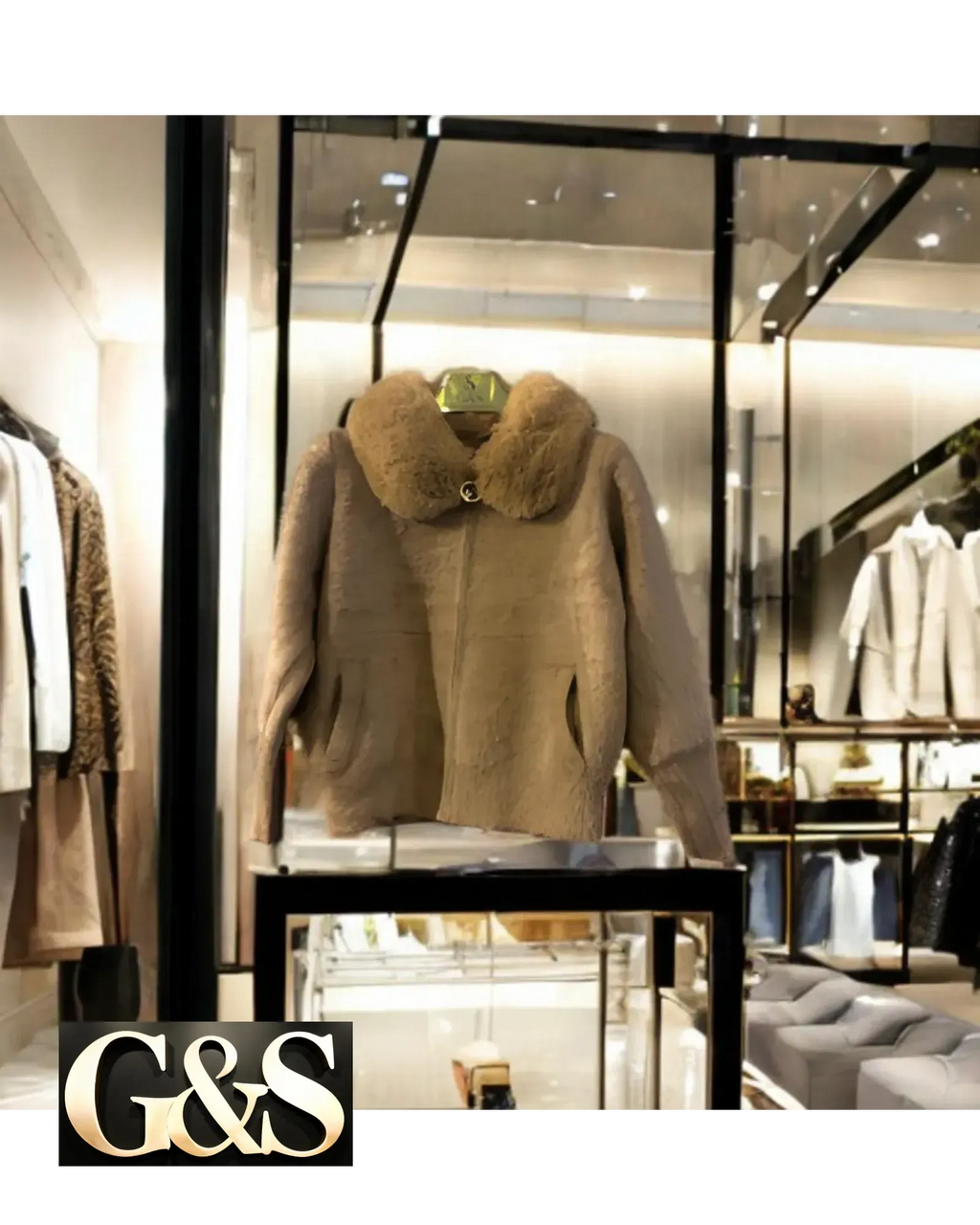 AC 896 Women’s Fur-Trimmed Wool and Polyester Tops - G&S