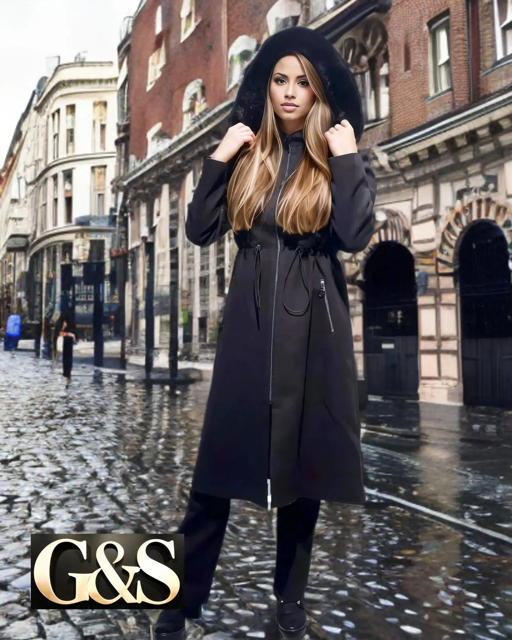 Model 1026 Women’s Coat - Side | Sami's Jackets