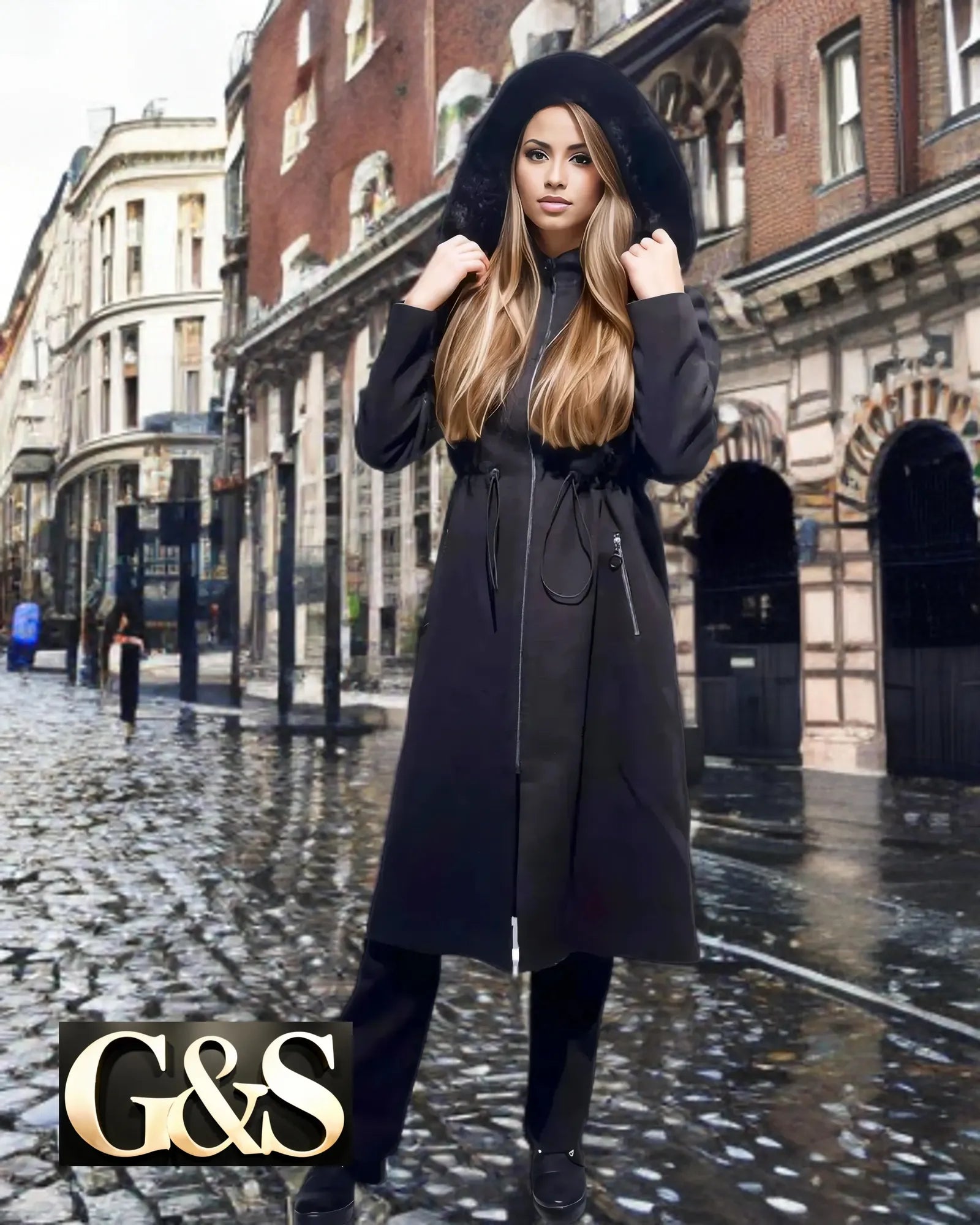 Model 1026 Women’s Coat - Side | Sami's Jackets