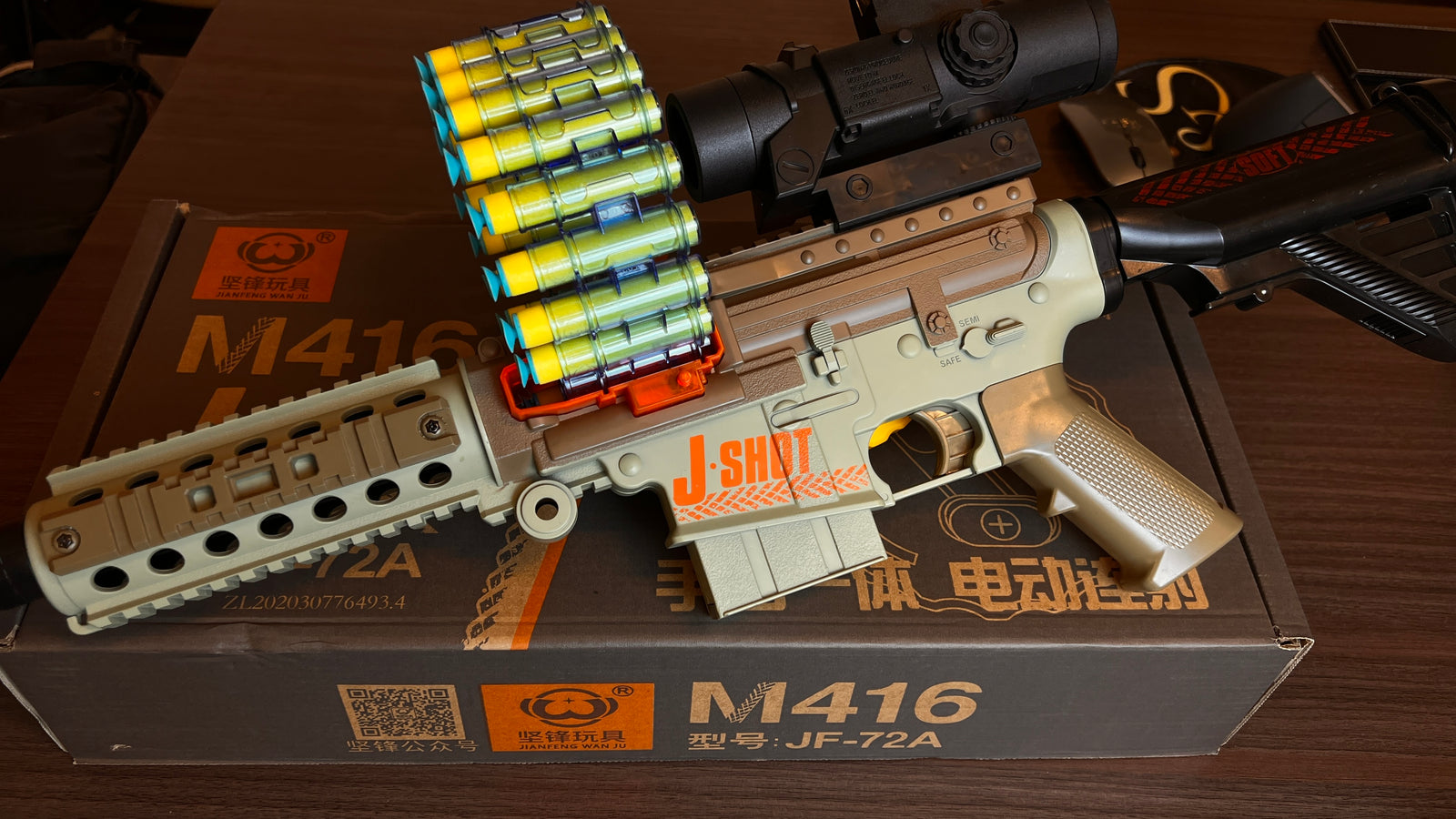 Leksaksgevär J-Shot M416 Foam Dart Gun (JF-72A)