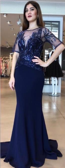 فستان سهرة أنيق من جي إس جريس EE063