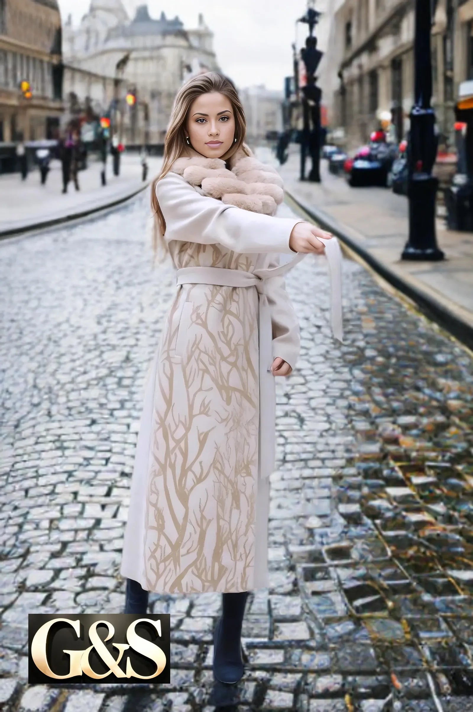 Model 1046 Women Long Coat - G&S