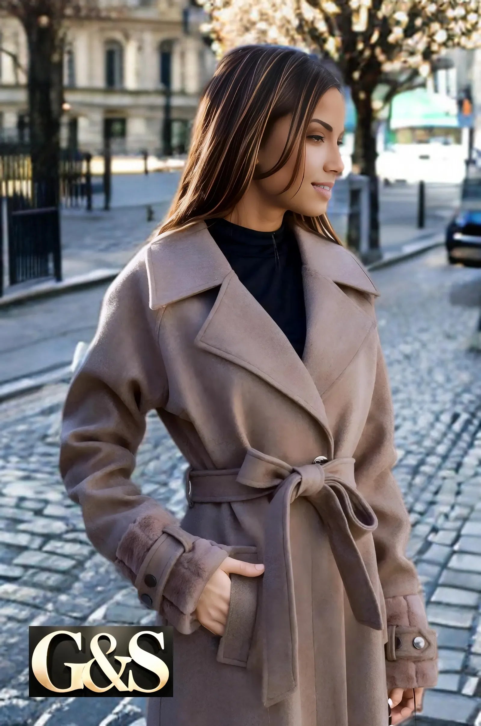 Model 1049 Women Long Coat - G&S