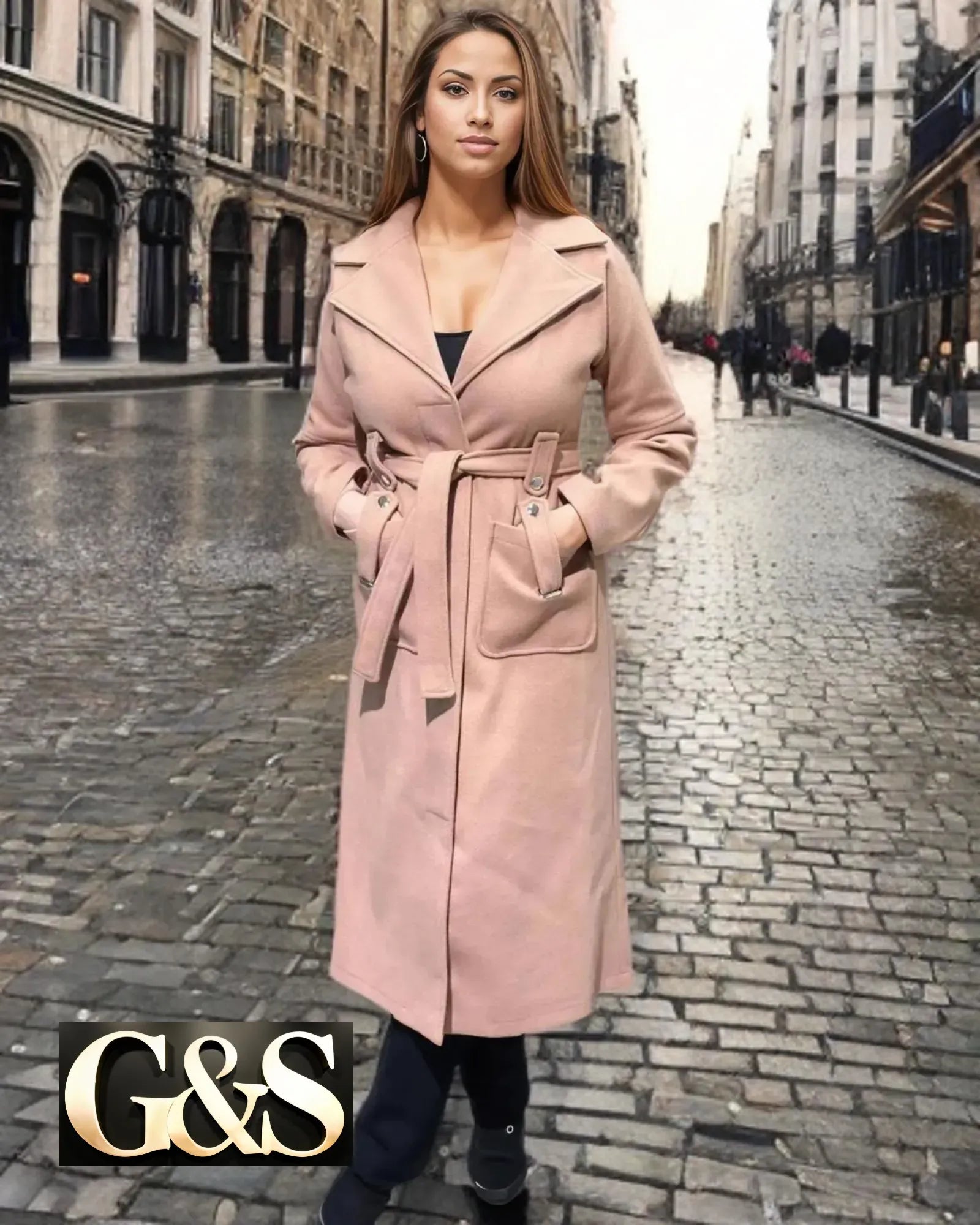 Model 1034 Women’s Coat Made From 100% Polyester - Detail 3 | Sami's Jackets