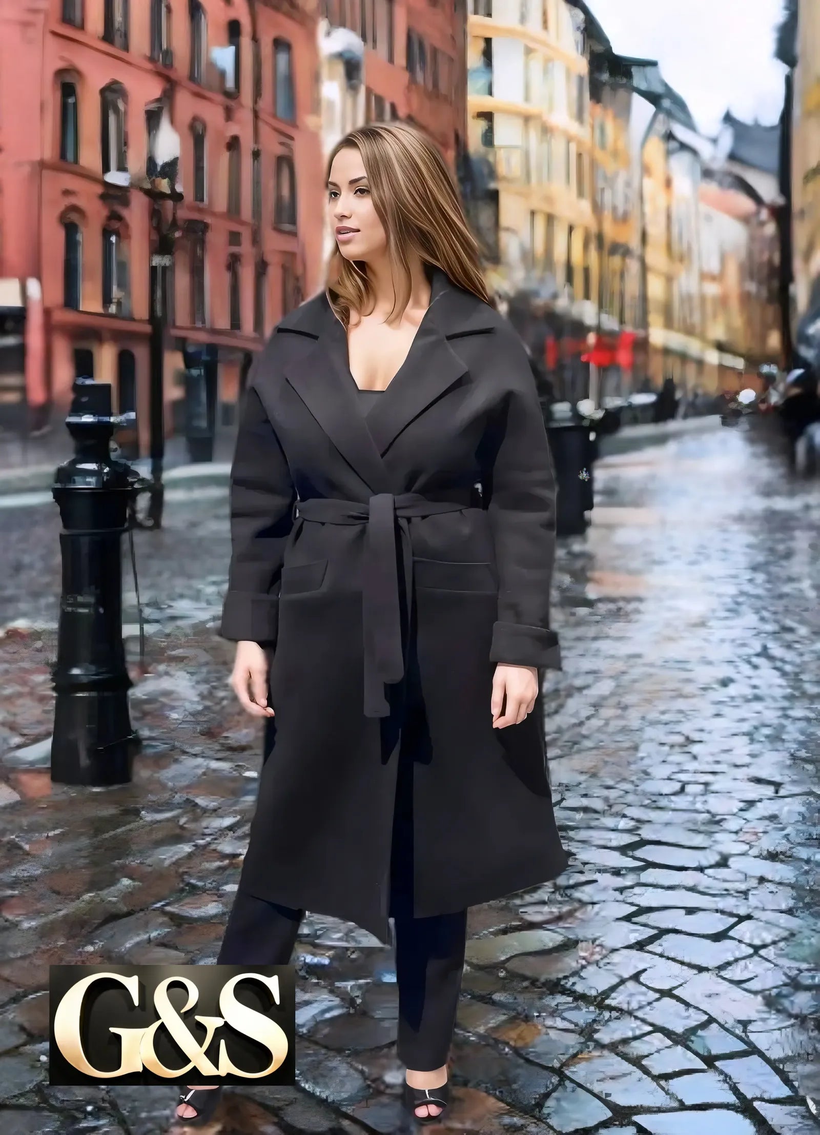 Model 1018 Women Long Jackets - Back | Sami's Jackets