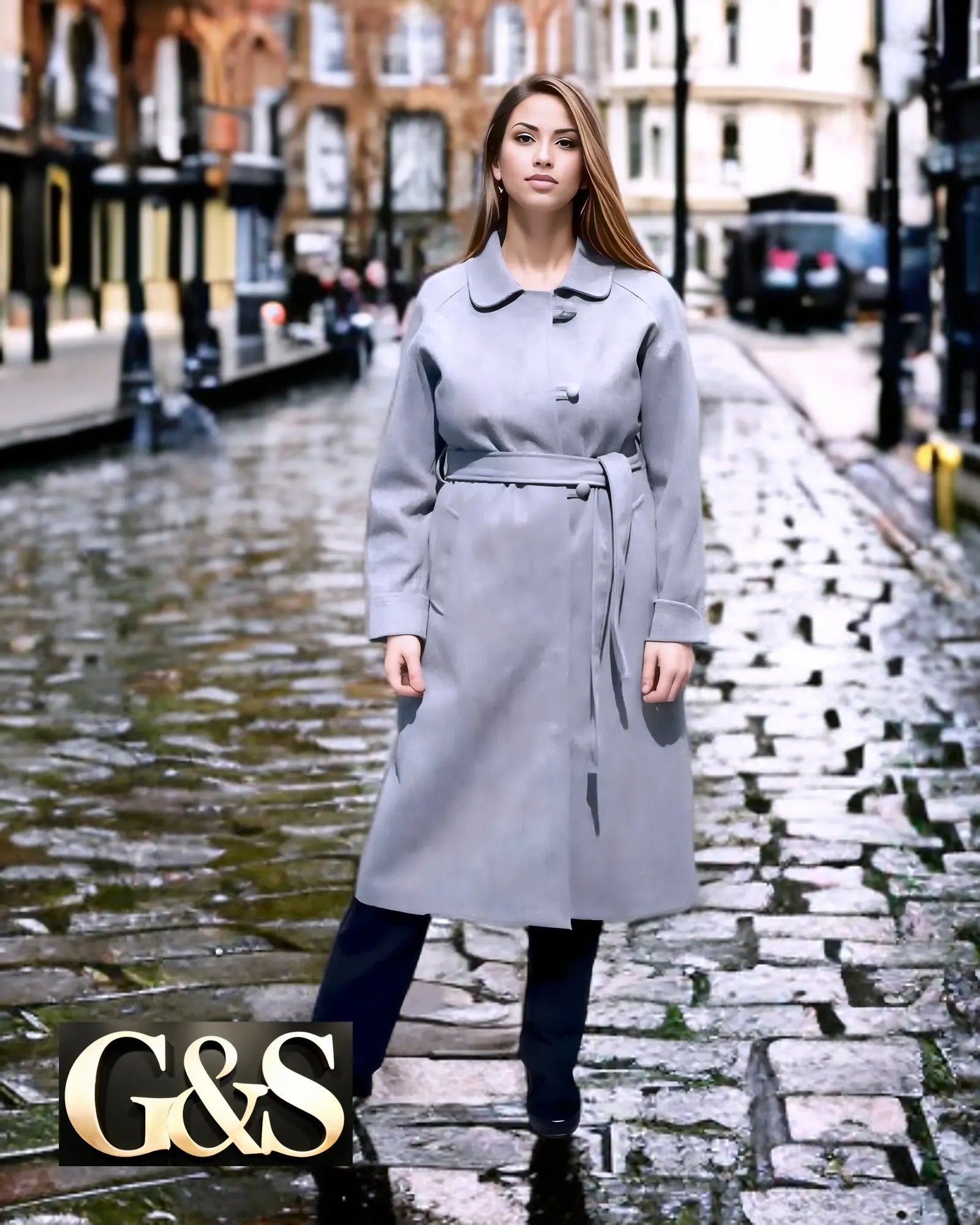 Model 1027 Women’s Coat - Front | Sami's Jackets