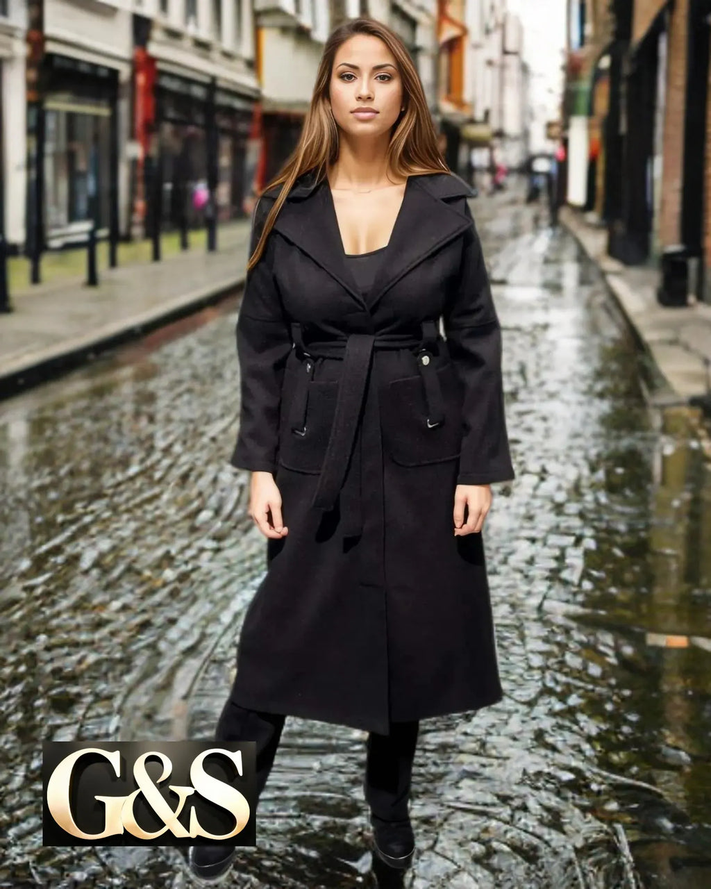 Model 1034 Women’s Coat Made From 100% Polyester - Detail 4 | Sami's Jackets