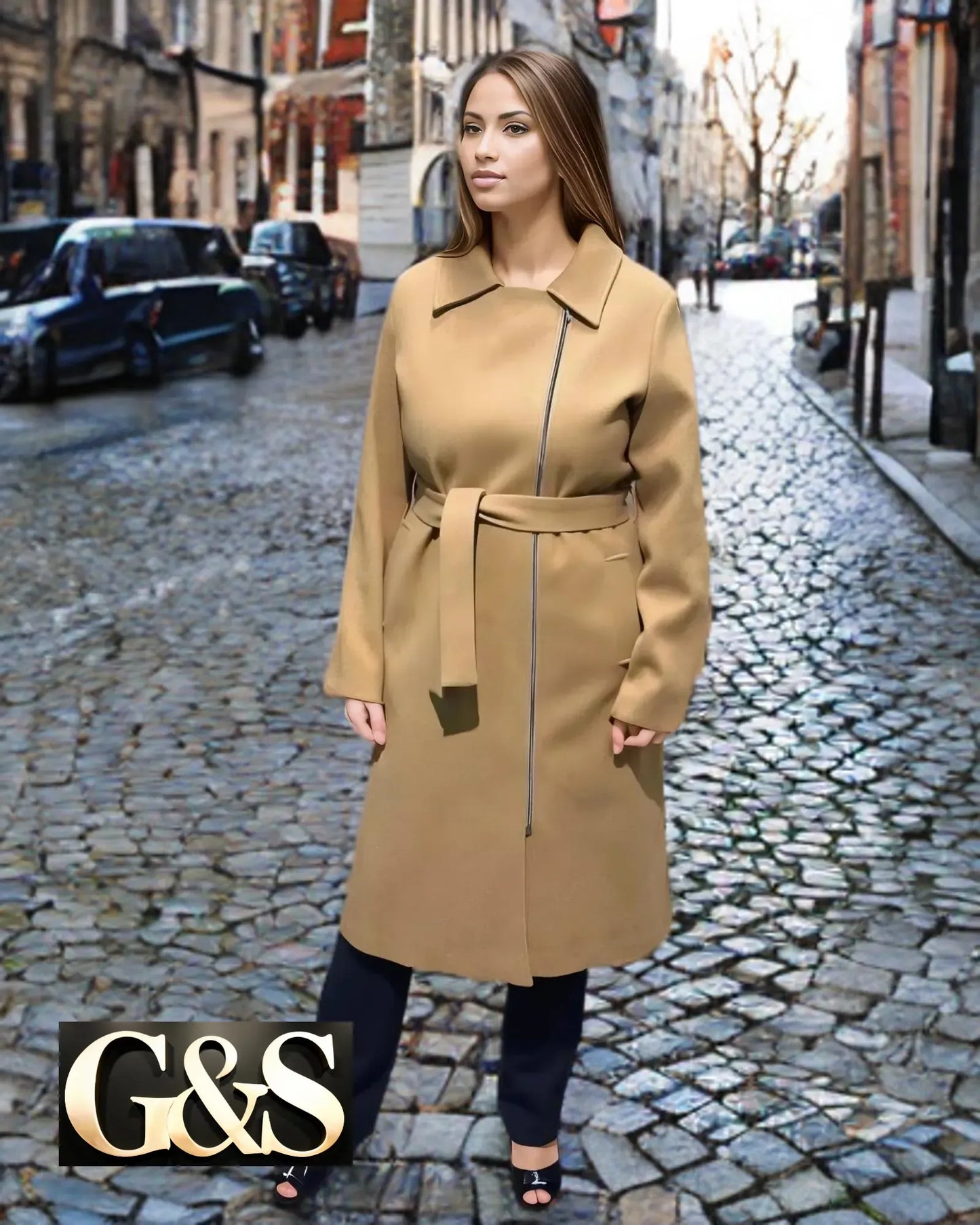 Model 1011 Women’s Coat - Side | Sami's Jackets