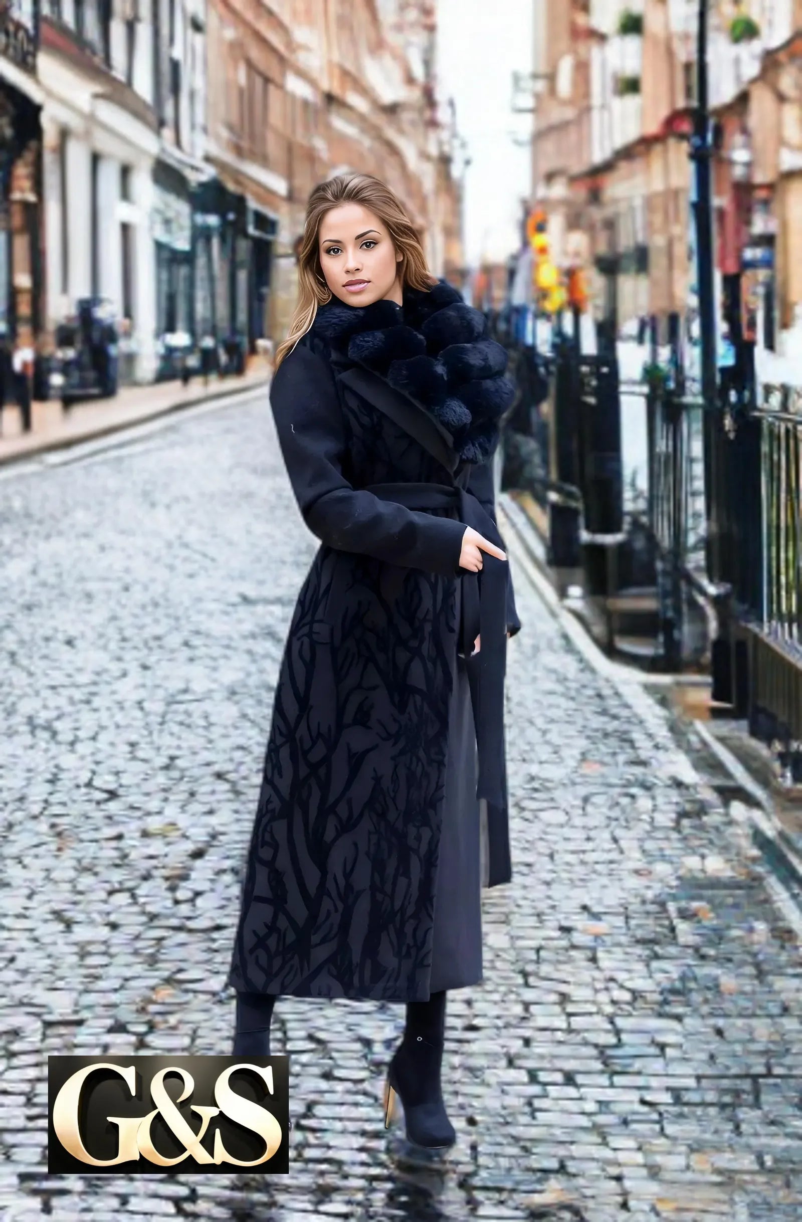 Model 1046 Women Long Coat - G&S