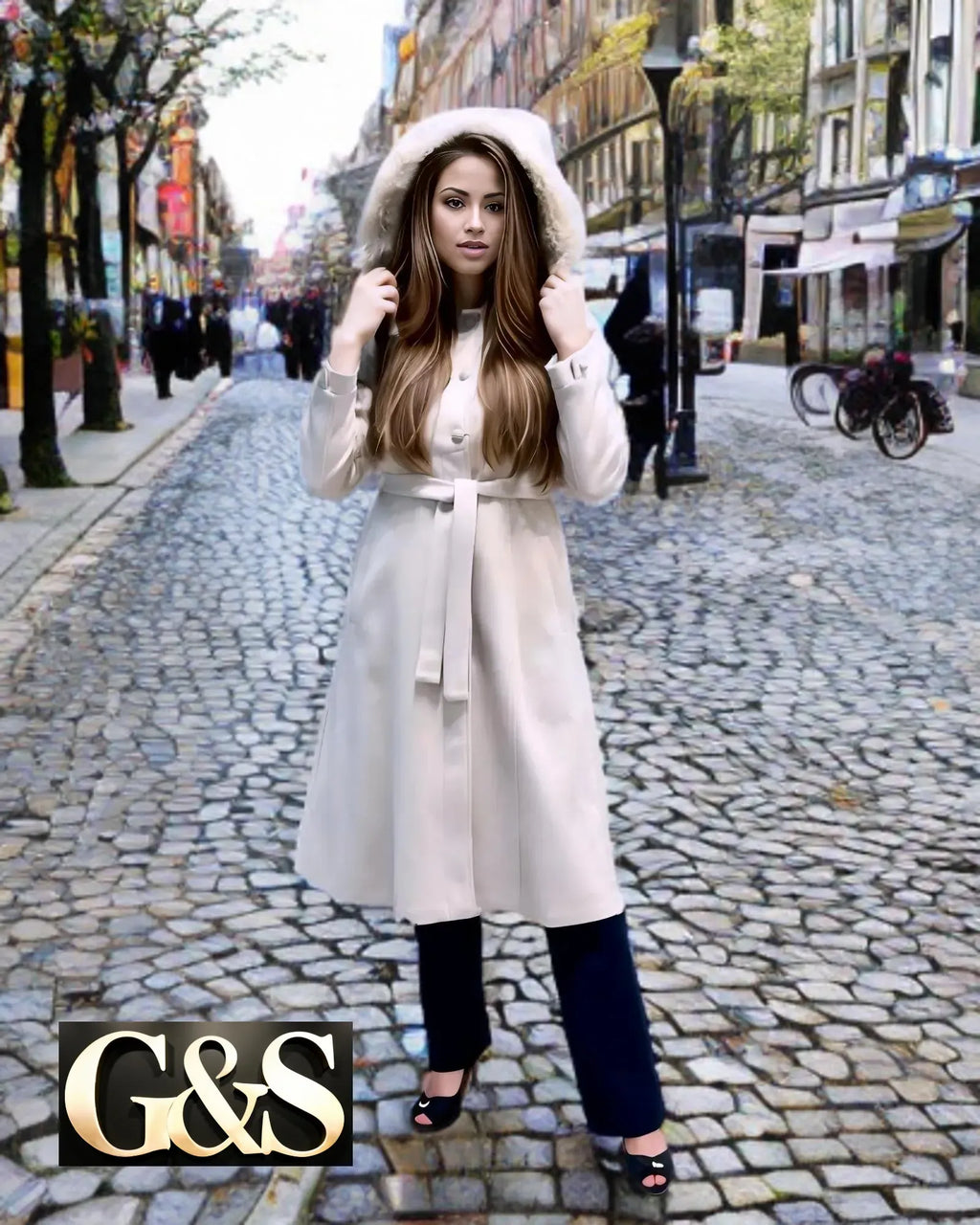 Model 1002 Women’s Coat - Side | Sami's Jackets