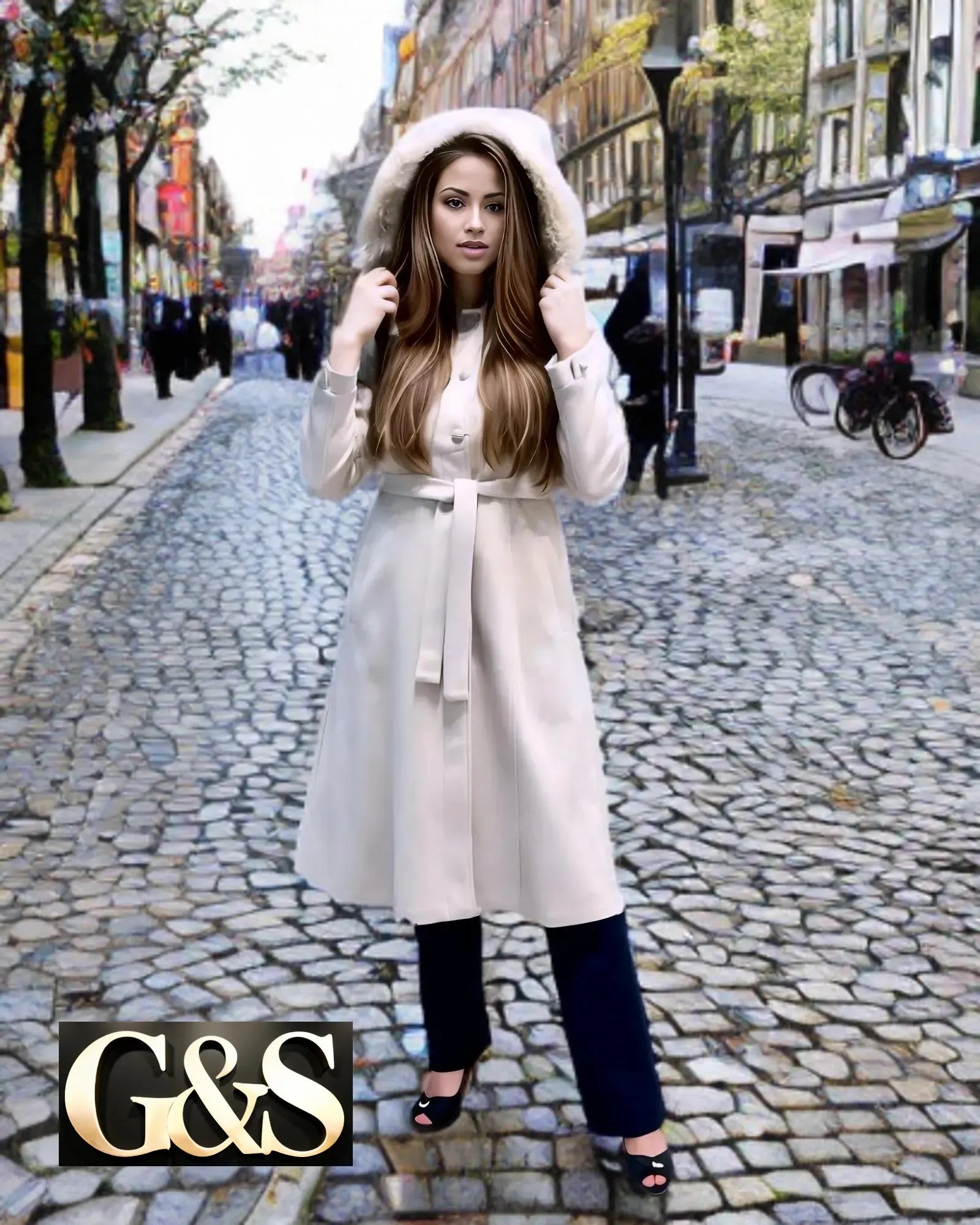 Model 1002 Women’s Coat - Side | Sami's Jackets