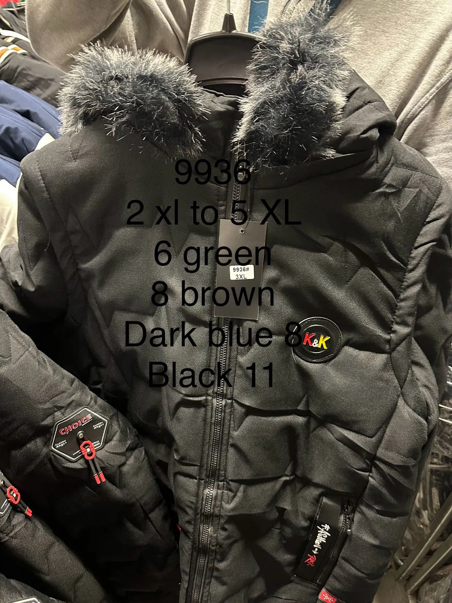 XL 9936 Men’s Puffer Jacket - G&S