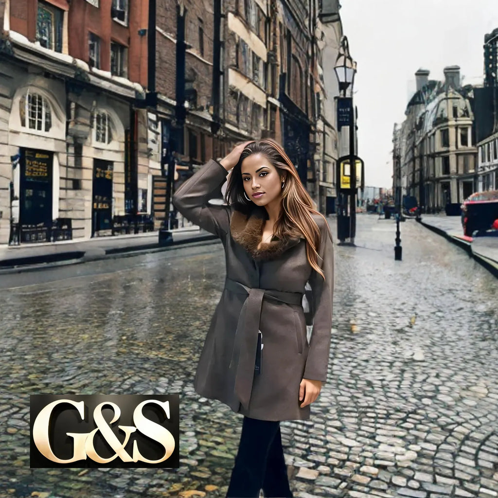 Model 1001 Women Long Jackets - Side | Sami's Jackets