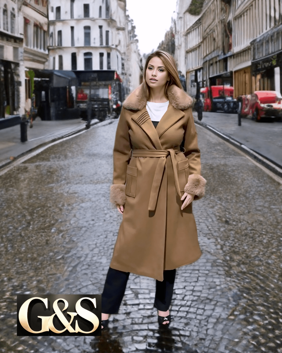 Model 1024 Women’s Coat Made From 100 Percent Polyester