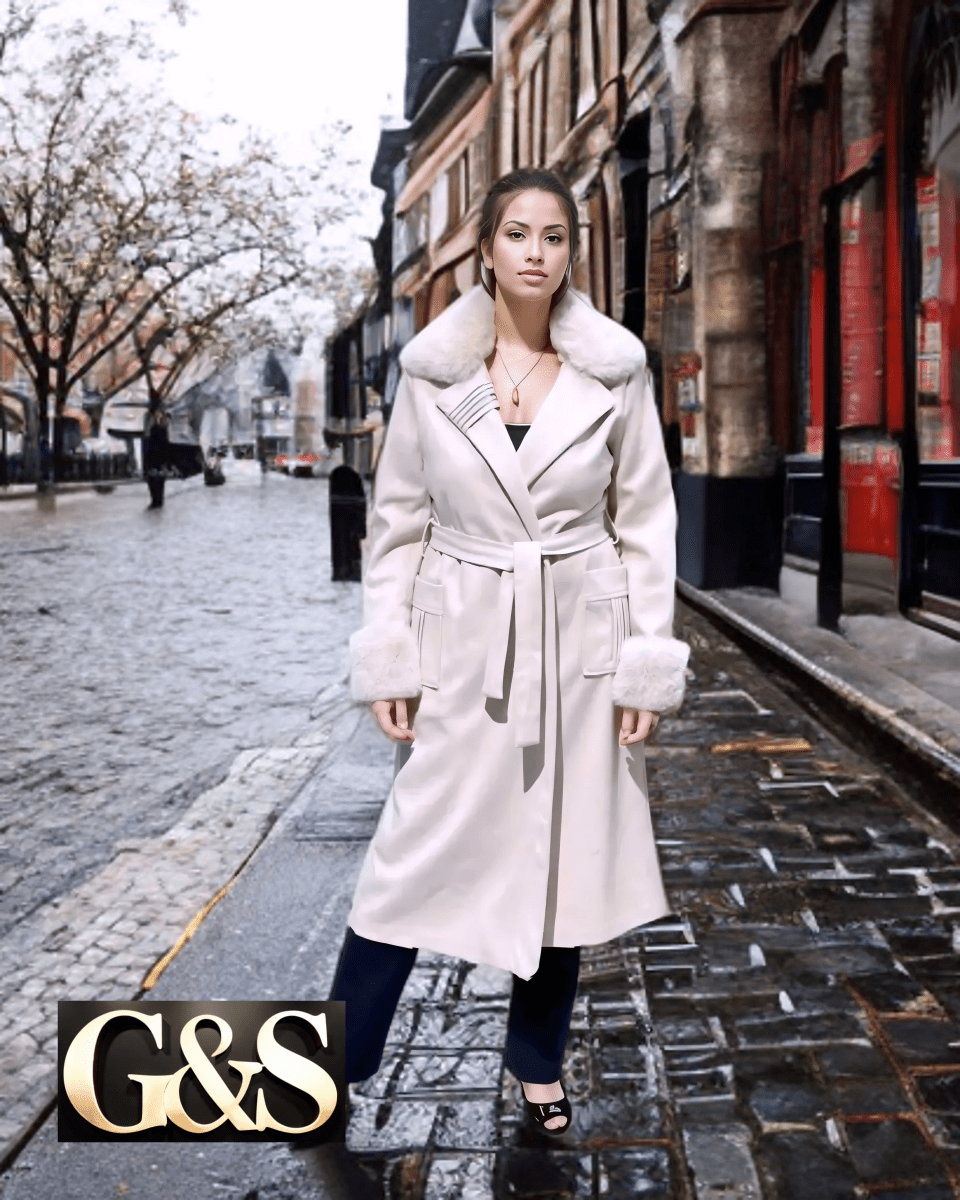 Model 1024 Women’s Coat Made From 100 Percent Polyester