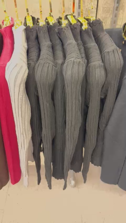 LL Damstickad tröja för vintern i mysiga stilar