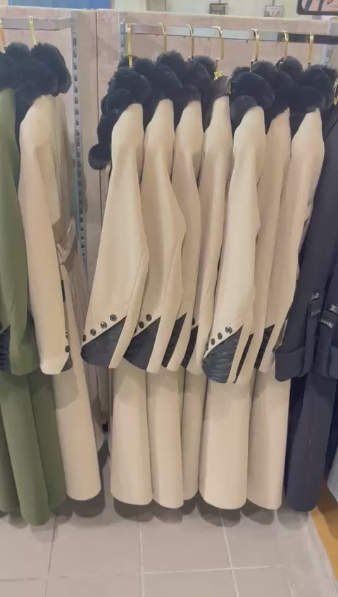 Modell 1050 Dam Lång Kappa