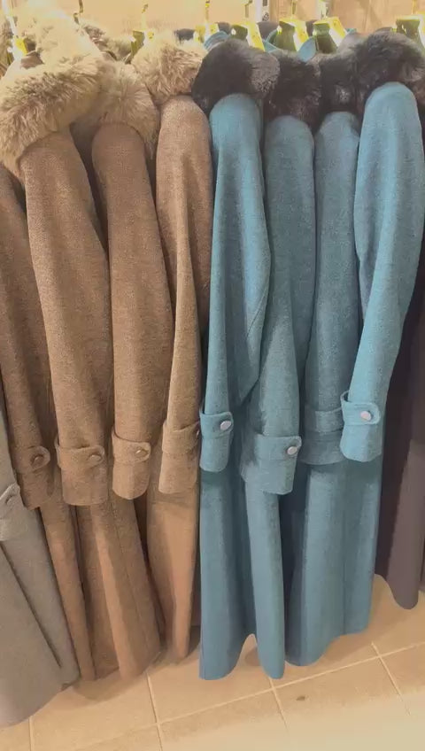 Modell 1017 Dam Lång Kappa